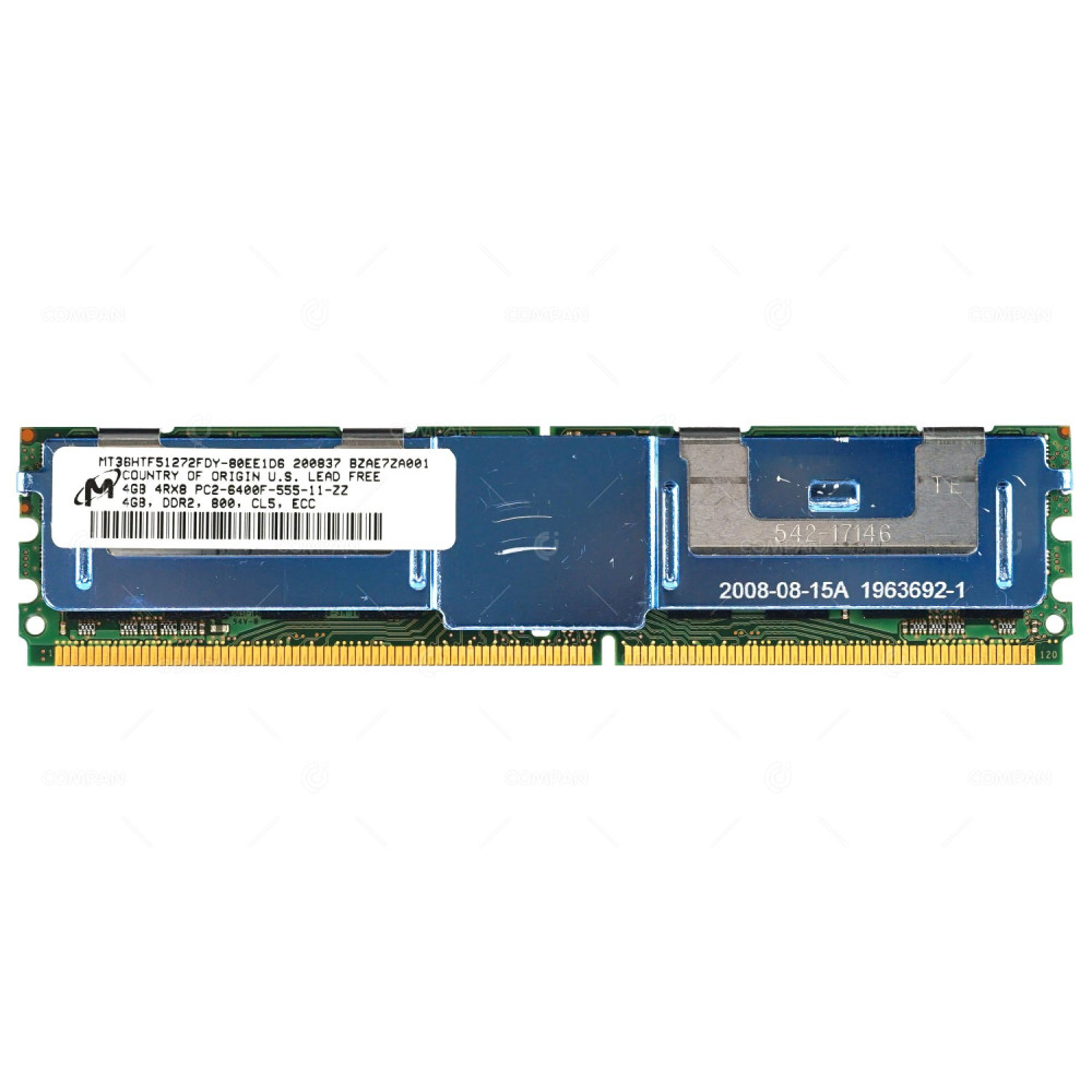 MT36HTF51272FDY-80EE1D6 MICRON MEMORY 4GB 4RX8 PC2 6400F DDR2 -